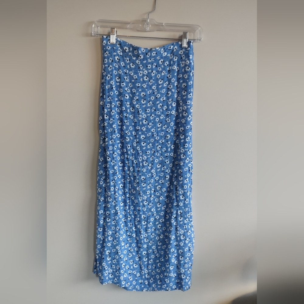 Cotton On Blue Floral Skirt
